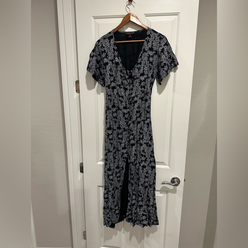 Rock&Roll cowgirl 90s inspired button front dress size medium